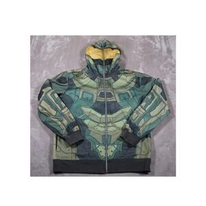 Halo Hoodie Mens Large Green Master Chief Full Zip Armor Cosplay Gamer 2016 343
